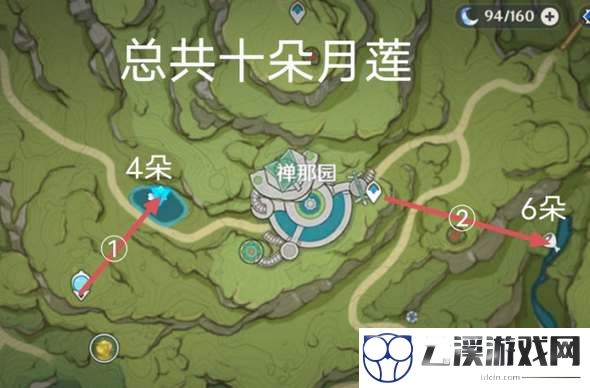 原神月莲采集分布路线图一览