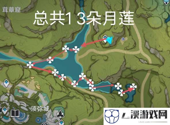原神月莲采集分布路线图一览