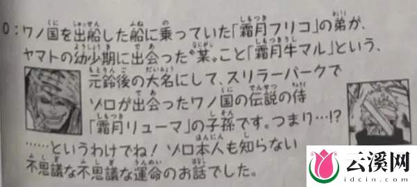 《海贼王》尾田公布索隆的完整家谱,难怪他会成为“海贼猎人”